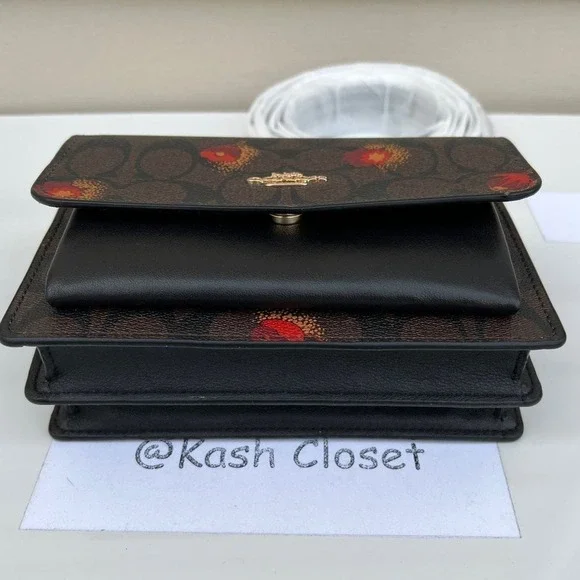 COACH Belt Bag Foldover In Signature Canvas With Pop Floral Print - Picture 5 of 11